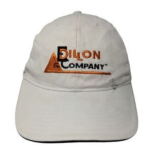 Dillon & Company Strapback Hat Cream One Size Embroidered Bayside